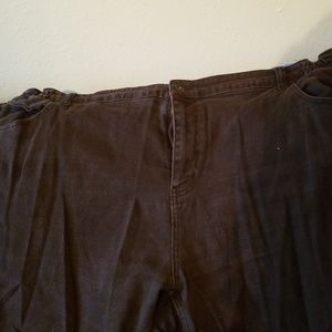Brown plus jeans
